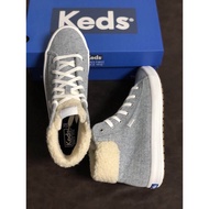 [Foreign trade shoes] KEDS2021 new canvas shoes, Mao Ni shoes, plus velvet warmth, grey solid color shoes, comfortable a hot sale