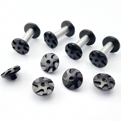 6 Sets/lot Stainless Steel Knife Handle Pairs Lock Screws M4 Thread T8 Torx Spindle Rivet Nail Faste