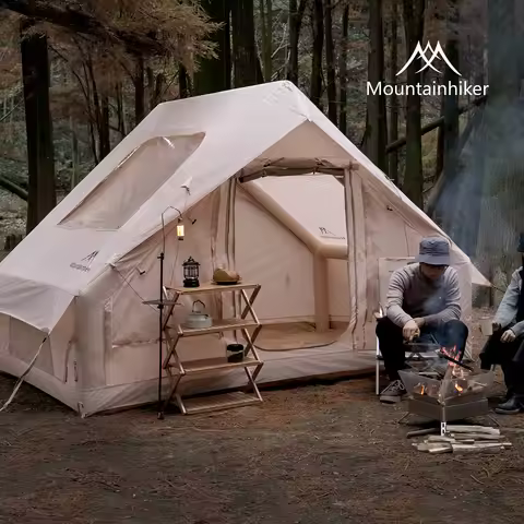 MOUNTAINHIKER Outdoor 6.3㎡ Starry Sky Inflatable Tent Portable Camping Oxford Cloth Roof Tent Family