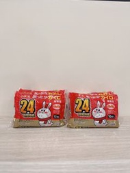 ［全新自賣］日本製小米兔暖暖包10入 手握式 （第二件88折）
