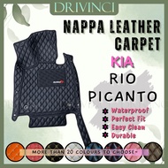 KIA RIO PICANTO UB YB JA TA 5D 6D Car Floor Rear Mat Liner Carpet Custom Made PU Leather PREMIUM CAR