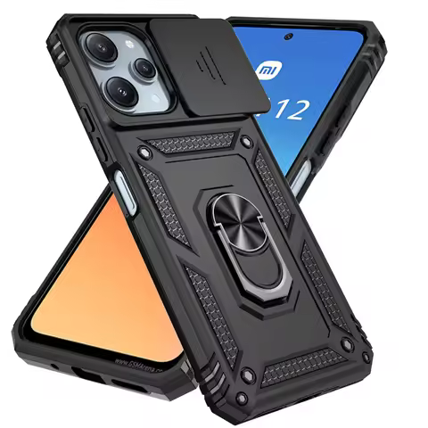 For Xiaomi Redmi 12 4G Case Ring Holder Shockproof Armor Phone Cases For Redmy Redmi 12 Redmi12 4g 2