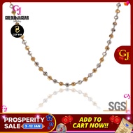 GJ Jewellery Emas Korea Emas Bangkok Fashion 50cm 2.5 Bebola Mix Necklace   24K Gold Plated