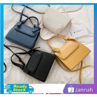 Jannah Croc Top Handle Travel Dinner Sling Bag Shoulder Women Handbag Beg Wanita 8P3