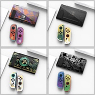 Hard Plastic Case For Nintendo Switch Oled Console JoyCon Controller Shell Cartoon Game Backplates Protective Cover Accessories