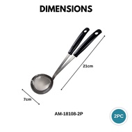 555 Premium Stainless Steel 2-Sided Yuanyang Hot Pot Steamboat with Divider - 28cm/30cm