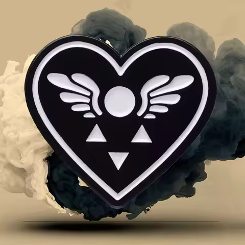 Undertale Delta Rune Symbol Enamel Pin Video Game Heart Badge Brooch Backpack Decoration Jewelry