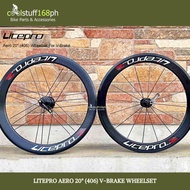CS168ph LITEPRO Aero 20" (406) V-Brake Wheelset (16H Front, 21H Rear) Bicycle Parts & Accessories