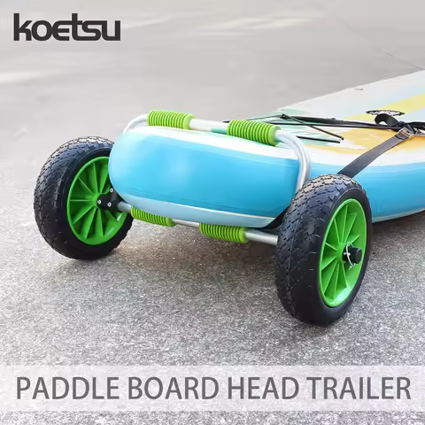 KOETSU Paddle Board Transport Dolly Front End Mount Design PU Foam Roller For Easy Drag Use