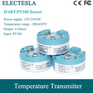 เครื่องส่งสัญญาณอุณหภูมิ HART PT100เซ็นเซอร์-200-650C การวัด4-20mA เอาท์พุทอุณหภูมิ RTD ทตัวแปลงสัญญ