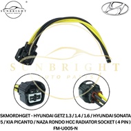 HYUNDAI GETZ 1.3 / 1.4 / 1.6 / HYUNDAI SONATA 5 / KIA PICANTO / NAZA RONDO HCC RADIATOR SOCKET ( 4 P