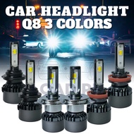 LD 3 COLOR Q8 H4 LED HEADLIGHT / Q8 H11 UNIVERSAL FOR CAR
