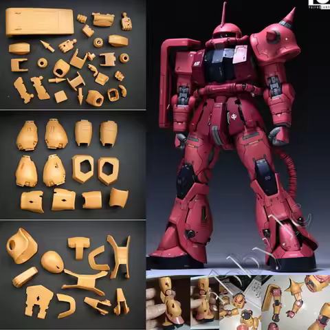 For MG 1/100 MS-06S Zaku II 2 Ver. 2.0 UC Recast Ver Yu Jiao Land YJL Resin Dress Up Conversion Kit 