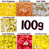 100g Jeruk Timbang Pelbagai Asam [Mango Kuning / Mango Kulit / Salak / Sengkuang / Betik / Kedondong ]