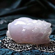 【招財神獸】冰種紫羅蘭翡翠貔貅 | 天然緬甸玉翡翠A貨 | 送禮