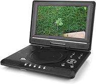 Portable DVD Player 9.8 Inch Portable Home Car DVD Player Rotatable VCD CD Game TV Player Radio Adapter Support FM Radio Receiving