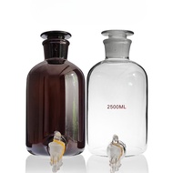 Glass Faucet Bottle Water Bottle Transparent Brown High Borosilicate Glassware Piston Distilled Wate