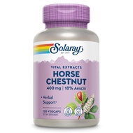 Solaray Horse Chestnut Seed Extract 400mg - Standardized 72 mg Aescin 18% with 55 mg of Butchers Bro