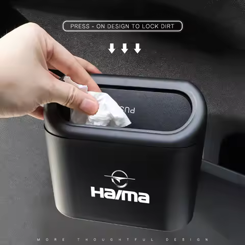 In-vehicle Trash Can Car Logo Garbage Case Storage Bucket Accessories For HaiMa 1 2 3 7 M3 M8 M6 S7 