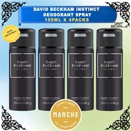 4X DAVID BECKHAM Instinct Deodorant Spray 150ml #Marche Family Shop#