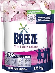 Breeze 2in1 Silky Sakura Liquid Detergent 1.5kg