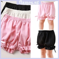 FL Girl Shorts Panties Summer Underwear Shorts Elastic Safety Shorts Comfortable Ruffle Bloomers Ant