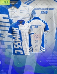 [FREE CUSTOME]2025 HUMSS SUBLIMATION UNIFORM POLO shirt for men women ready to wear male polo shirt 