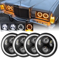 4pcs 5.75inch LED Headlamp For Classic BMW 325i 528i 535i 735i E30 Accessories Headlight LED Angel E