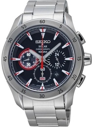 Seiko Criteria Solar Chronograph 42mm Men Watch SSC-175P1