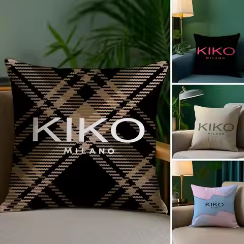 K-KIKO M-Milano BRAND Pillow Case Silky Elegant Comfort Sofa Bed Invisible Zipper
