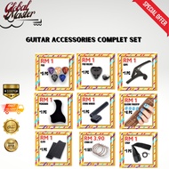 AKSESORI GITAR UNTUK PEMULA TUNER/PICK/CAPO/PICKGUARD/PICK HOLDER/STRAP/FINGERTIP/SET TALI GITAR/STR