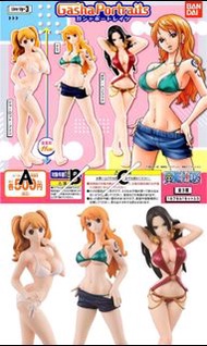 絕版高質扭蛋😍 One Piece 海賊王 航海王 布琳 娜美 女帝 比堅尼 泳裝 只有A款 無B C款 景品 SHF Figma Figure