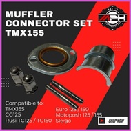 ◫ ◮ ◈ ✲ Muffler Connector (Set) TMX155 / CG125 / Rusi TC / Euro / Motoposh / Skygo