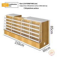 Cashier counter convenience store cashier desk supermarket fruit store cashier counter with display 