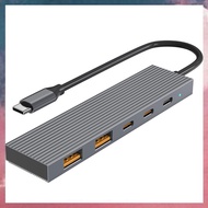 (E B M Type-C Docking Station, 6-In-1 Computer Hub, 10Gb High-Speed Hub, PD Charging, USB 3.2 Hub, 6
