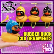 Motorcycle Car Accessories Decorate Duckling Duck Helmet Horn Little Yellow Duck Itik Viral Patung I