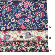 Flower design 100% Cotton Fabric for Sewing Dress Baju Kurung Blouse Kain Cotton Baby Cloth