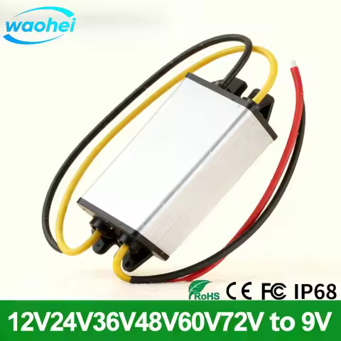 12V24V to 9V1-5A power converter voltage regulator step down 12V to 9V DC transformer 24V to 9V car 