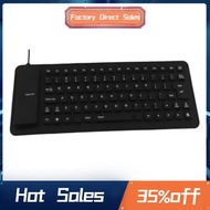 Silicone Mute Soft Keyboard 85-Key Computer Keyboard USB Wired Keyboard