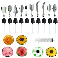 TAK Stainless Steel Flowers Leaves 3D Jelly-Art-Tools Pudding-Nozzle Cake Needles Ge
