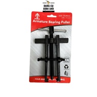 2-cranked ball bearing, 2-prong H-shaped fork 6" 150mm sturdy black steel