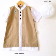 KATUN koko JUBAH Muslim Baby Clothes Boys Clothes Peci Sarong Embroidered Luxury Cute Cotton panther