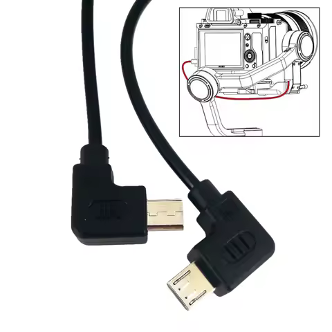 Micro USB to Micro USB Camera Control Cable for ZHIYUN Crane2 Weebill-S & Canon 5D Mark IV 5DS 90D N