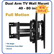 ⭐ [100% ORIGINAL] ⭐ CP502 32 to 80 Inch Extendable Full Motion Adjustable Double A Tilt TV Wall Bracket Holder Cantilever Mount P6 2431.1