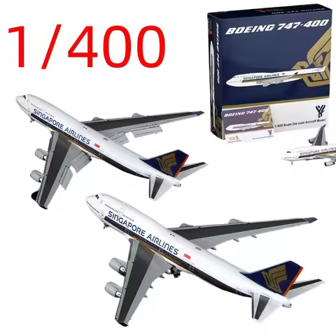 NG Lite Models Diecast 1/400 Scale Singapore Airlines Model B747-400 9V-SMU Aircraft Alloy Singapore