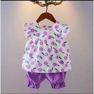 Baby Girl Summer 2 Piece Set Sleeveless Top & Shorts