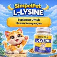 SimplePet L-Lysine 50gr - Cat Vitamins for Flu & Immune System