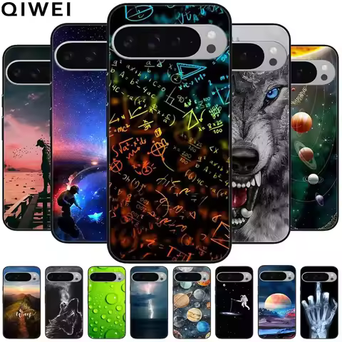For Google Pixel 9 9 Pro Case Animals Cool Black TPU Silicon Soft Bumper for Google Pixel 9 Pro XL S