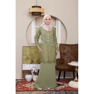 NEW [AnismieyHq ] Kurung Moden Lavela baju kurung lace baju kurung chiffon mix lace prada