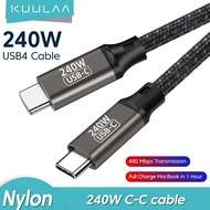 【50% OFF Voucher】KUULAA 240W USB Type C Cable for PS5 Nintendo Switch MacBook MacBook Pro 240W Blazing-Fast Charging Cable USB C QC4.0 VOOC Warp SCP Fast Charging Cable for Samsung Galaxy S22 Xiaomi POCO